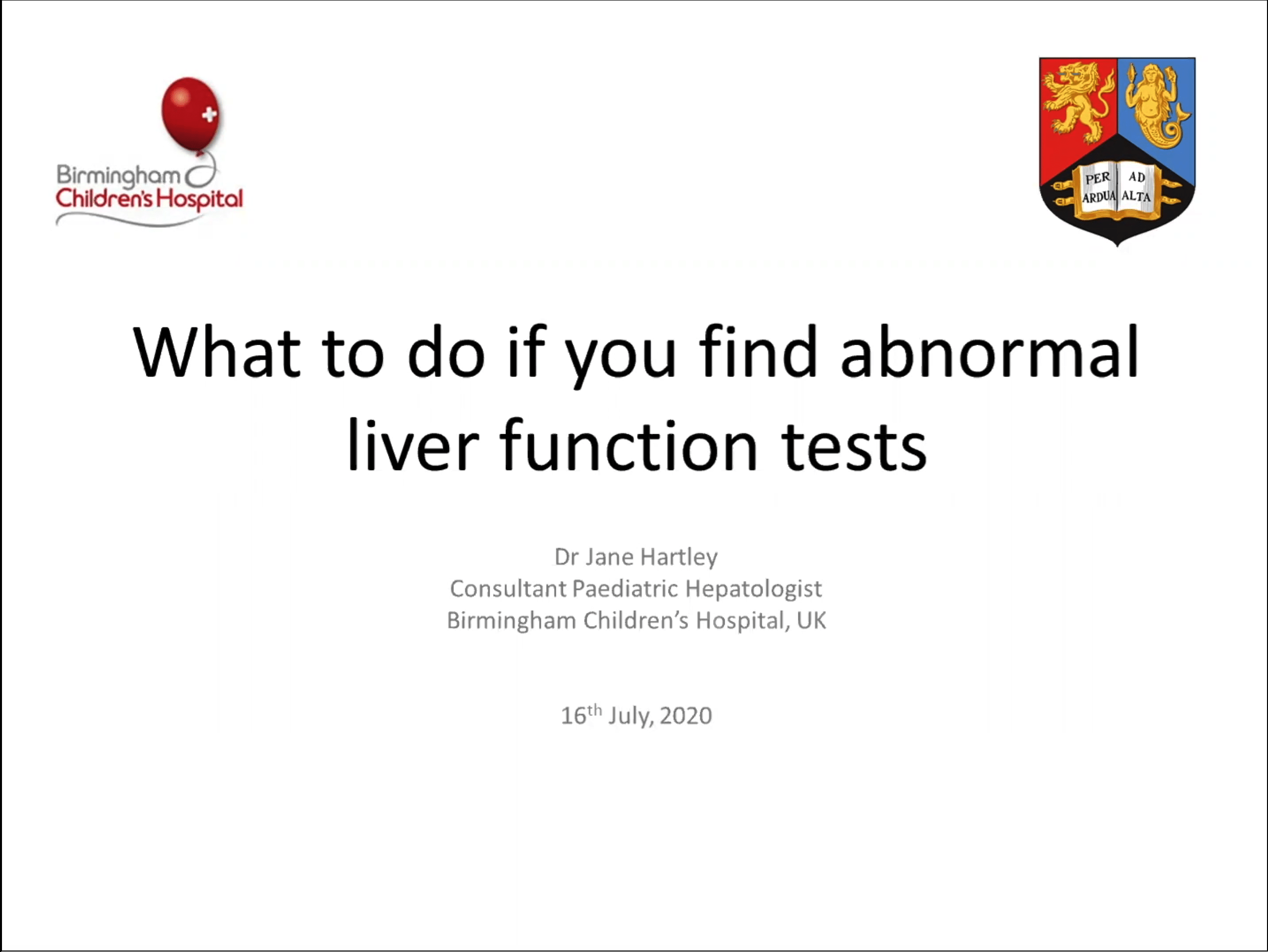 What to do if you find Abnormal LFTs- Jane Hartley