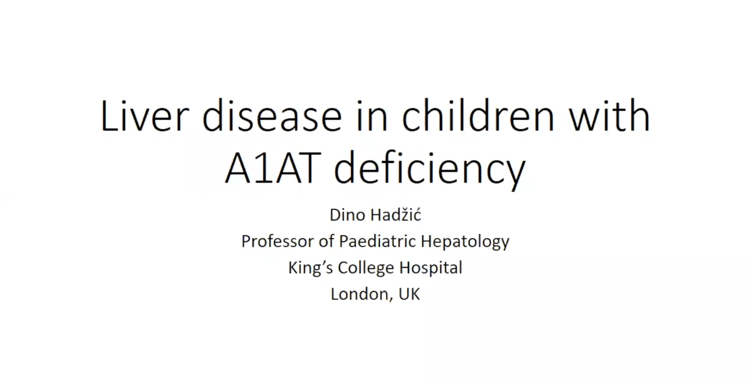 Alpha-1-Antitrypsin Deficiency- Dino Hadzic