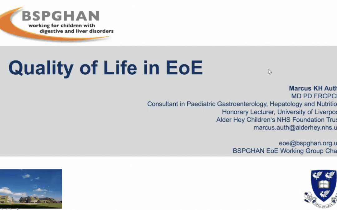 Quality of life in EoE – Dr Marcus Auth