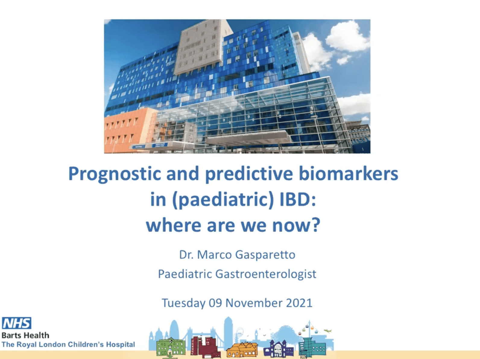 Prognostic and predictive biomarkers in paediatric inflammatory bowel disease – Dr Marco Gasparetto